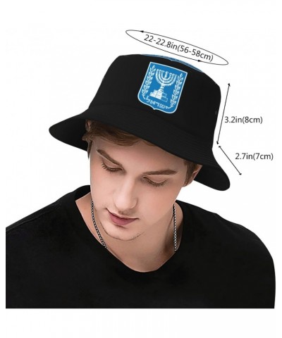 Bucket Hat Emblem of Israel Fisherman's Cap Men and Women. Sun Hats Black $15.42 Bucket Hats