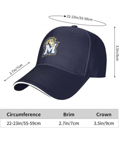 Medaille College Logo Sandwich Cap Unisex Classic Baseball Capunisex Adjustable Casquette Dad Hat Navy Blue $14.39 Baseball Caps