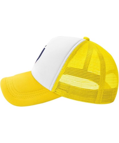 Crown Lion Belize Flag Mesh Baseball Cap Yellow $9.65 Baseball Caps