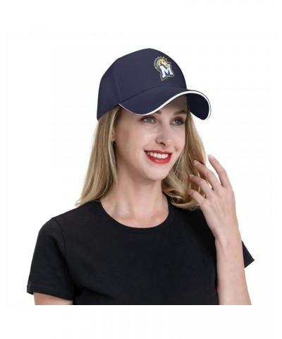 Medaille College Logo Sandwich Cap Unisex Classic Baseball Capunisex Adjustable Casquette Dad Hat Navy Blue $14.39 Baseball Caps