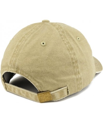 Chicago IL Embroidered Pigment Dyed Washed Baseball Cap Khaki $12.25 Baseball Caps