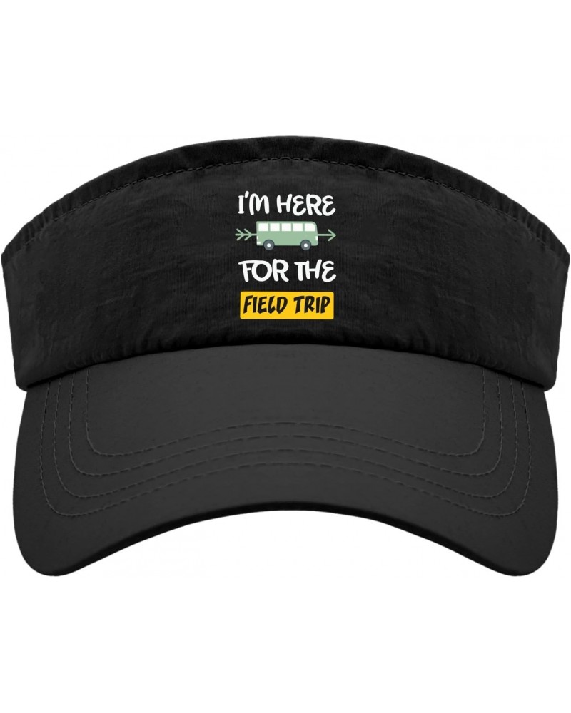 I'm Here for The Field Trip Hats Sun Visor for Adult Sun Visors Packable Sports Visor Caps $9.24 Visors