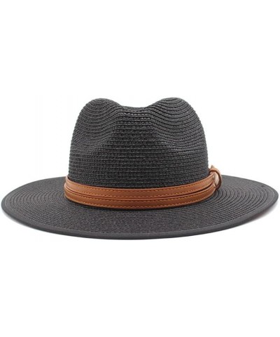 Summer Breathable Panama Straw Hat Men's and Women's Summer Hat Korean Style White Straw Hat Fengyan Sun Hats White $19.77 Su...