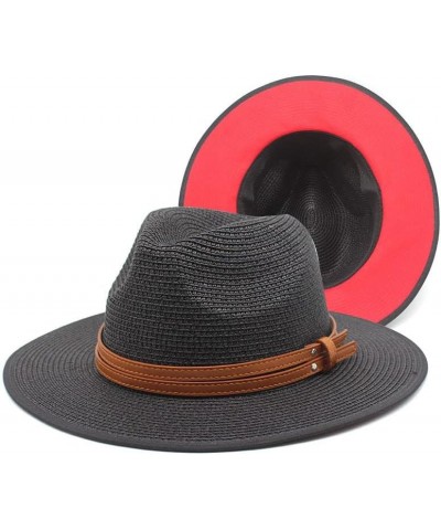 Summer Breathable Panama Straw Hat Men's and Women's Summer Hat Korean Style White Straw Hat Fengyan Sun Hats White $19.77 Su...