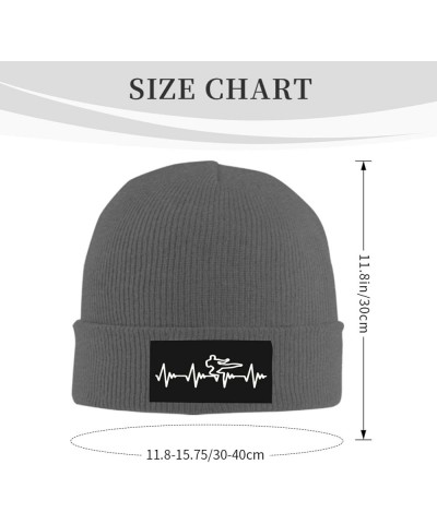 Winter Knit Hat Cap for Men Women, Taekwondo Heartbeats Unisex Beanie Hat Cuffed Skull Cap Warm Ski Hats Black Deep Heather $...