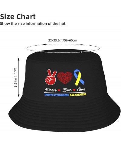 Bucket Hat for Men Women Adult Printed Fishing Hats Sun Hats Novelty Bucket Hats for Man Woman Down Syndrome Awareness $12.59...