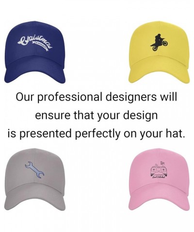 Custom Hats for Men Add Your Own Photo Logo or Picture Design Your Personalized Hats Gray $7.77 Baseball Caps