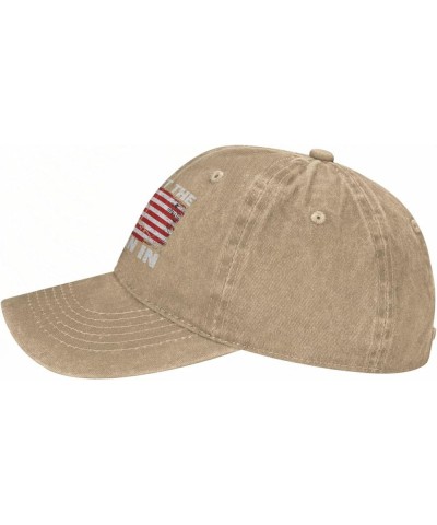 Don't Let The-Old-Man-in Hat Country Music Hat American Flag Trucker Hat Washed Dad Baseball Cap Natural $10.49 Baseball Caps