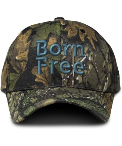 Camo Baseball Cap Born Free Cotton Hunting Dad Hats for Men & Women Forest Tree Green $15.00 Baseball Caps