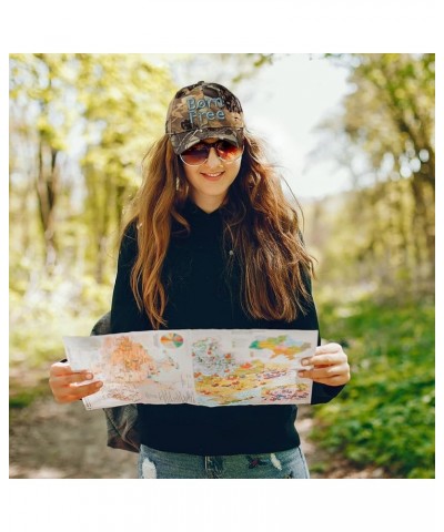 Camo Baseball Cap Born Free Cotton Hunting Dad Hats for Men & Women Forest Tree Green $15.00 Baseball Caps