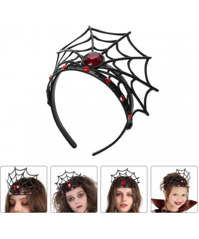 2Pcs Halloween Headband Spider Web Headbands Halloween Costume Headpiece Crystal Headwear Masquerade Cosplay Party Festival H...