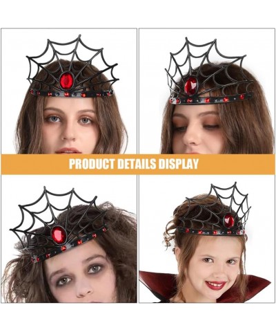 2Pcs Halloween Headband Spider Web Headbands Halloween Costume Headpiece Crystal Headwear Masquerade Cosplay Party Festival H...