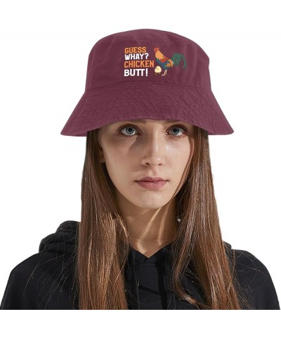 What CHICKEND Butt Bucket Hats Bucket Hat Trendy Hats Camping Accessories for Swimming Pool Must Haves Deep Rose $11.96 Bucke...