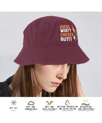 What CHICKEND Butt Bucket Hats Bucket Hat Trendy Hats Camping Accessories for Swimming Pool Must Haves Deep Rose $11.96 Bucke...