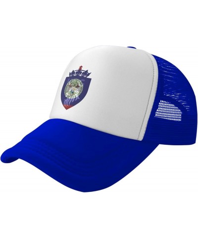 Crown Lion Belize Flag Mesh Baseball Cap Blue $9.65 Baseball Caps