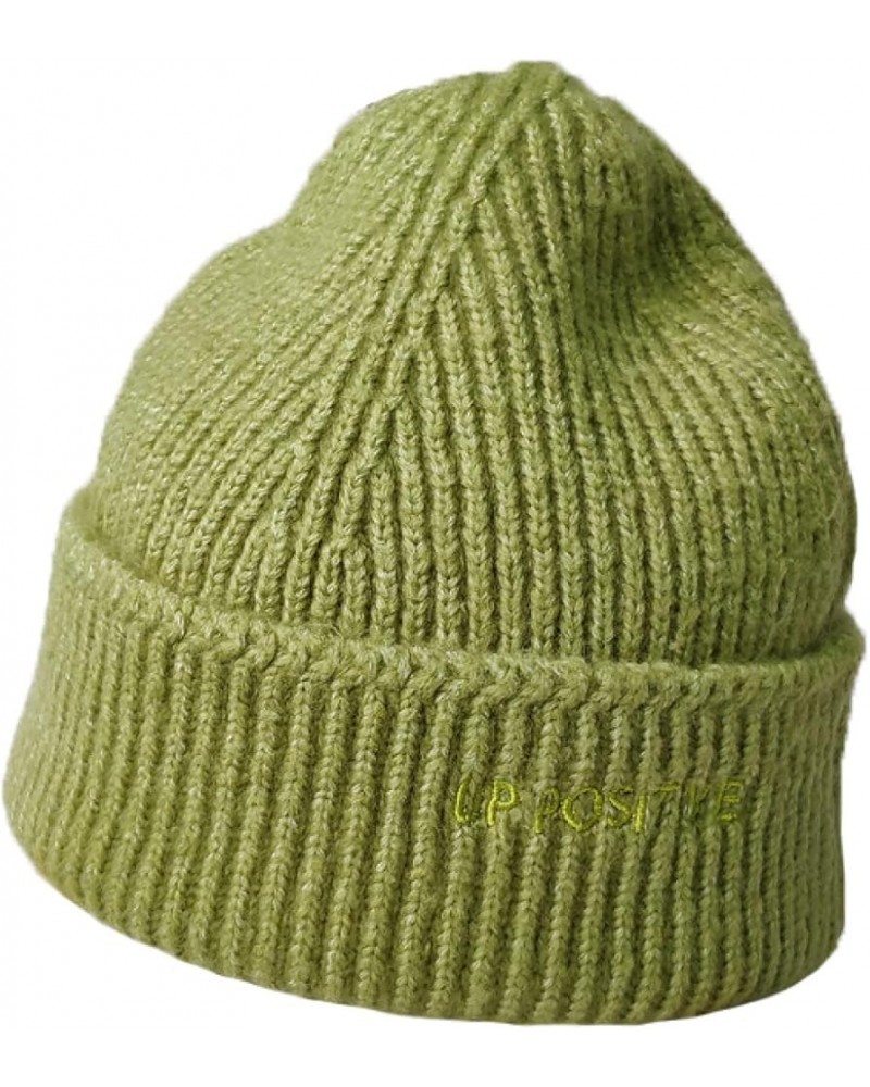 Solid Wool Beanie Knitted Warm Soft Trendy Winter Hat Simple Korean Style Women Casual Cap Elegant All-Match Beanie Green $14...