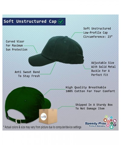 Soft Baseball Cap I'll Bring The Kisses Cotton Dad Hats for Men & Women Forest Green $16.79 Baseball Caps