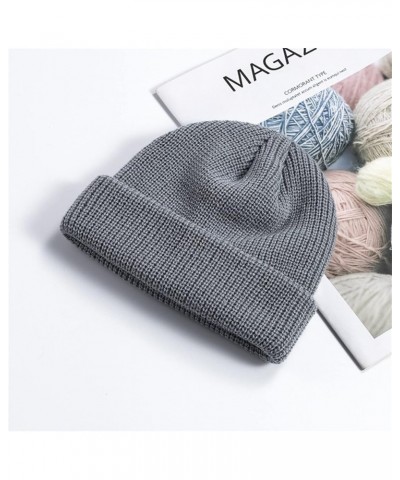 Cap Stretch Thick Warm Satin Lined Slouchy Winter Cute Knit Beanie Hats for Women Lined Soft Cable Thick Chunky Skull Cap Gra...