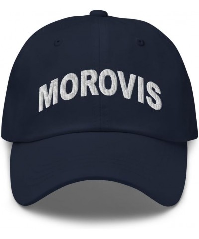 Morovis Puerto Rico Hat Morovis PR Cap Embroidered Dad Hat Adjustable Strap Closure Unisex Navy $20.00 Baseball Caps