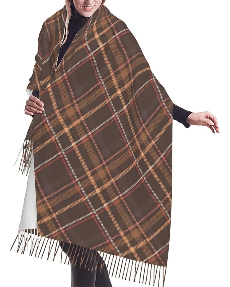 Flannel-Illustration Cashmere Fringe Scarf Autumn And Winter Scarves The Most Soft Classic 9 $16.51 Scarves