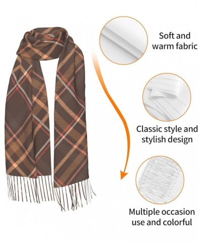 Flannel-Illustration Cashmere Fringe Scarf Autumn And Winter Scarves The Most Soft Classic 9 $16.51 Scarves