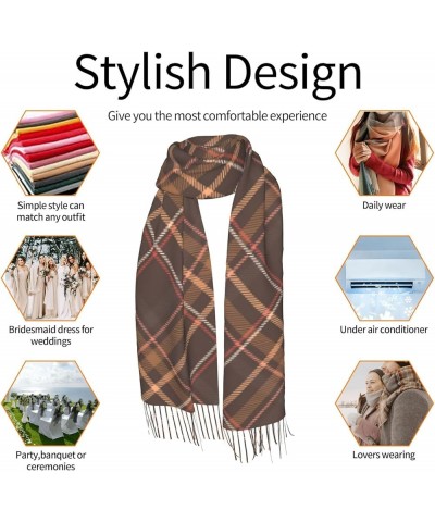 Flannel-Illustration Cashmere Fringe Scarf Autumn And Winter Scarves The Most Soft Classic 9 $16.51 Scarves