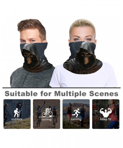 Neck Gaiter Grim-Reaper Breathable Face Mask Sun Cooling Scarf for Men Women UV Protection Face Cover for Skiing Hiking Cycli...