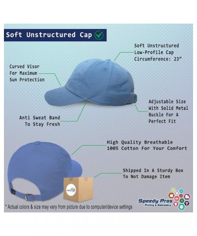 Soft Baseball Cap Golf Ball on Green Olympics Sports Event Dad Hats for Men & Women Light Blue Personalized Text Here $17.10 ...