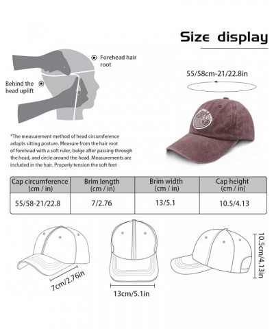 Happiness Come in Waves Baseball Cap Mom Hat Pigment Black Men Hats Gifts for Son Baseball Hats Wine Red $9.46 Bucket Hats