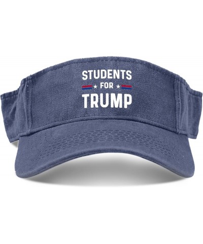 Students for Trump Sun Visors for Women Hat Sun Visor for Men Golf Hats Uv Protection Biden Visor Sun Hat Navy $10.39 Visors