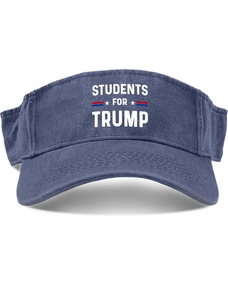 Students for Trump Sun Visors for Women Hat Sun Visor for Men Golf Hats Uv Protection Biden Visor Sun Hat Navy $10.39 Visors