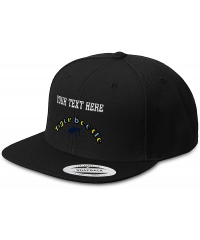 Snapback Hats for Men & Women Tiger Beetle Insects Acrylic Flat Bill Baseball Cap Black Personalized Text Here $15.04 Basebal...