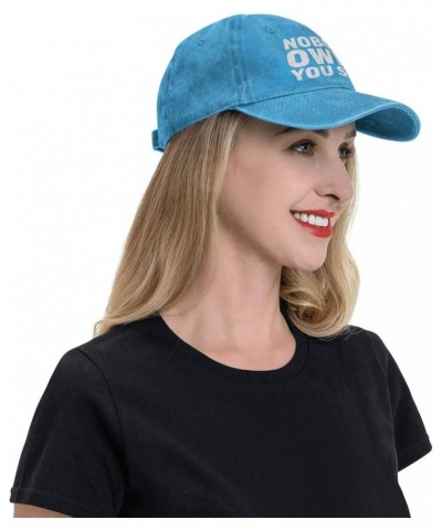 Nobody Owes You Shit Funny Baseball Cap Trucker Hats Sports Hat Men Women Blue $11.50 Baseball Caps