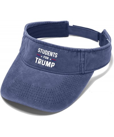 Students for Trump Sun Visors for Women Hat Sun Visor for Men Golf Hats Uv Protection Biden Visor Sun Hat Navy $10.39 Visors