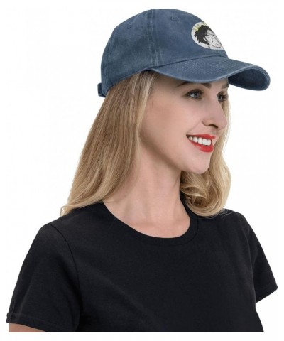 Denim Hats Baseball Cap for Women Men Adjustable Vintage Hats Low Profile Dad Hat Black Navy Blue $10.51 Baseball Caps