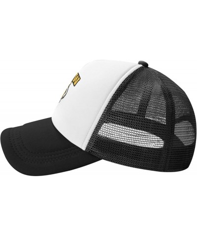 DePauw University Logo Trucker Hats for Both Men and Women - Mesh Baseball Snapback Hats Black $9.67 Baseball Caps