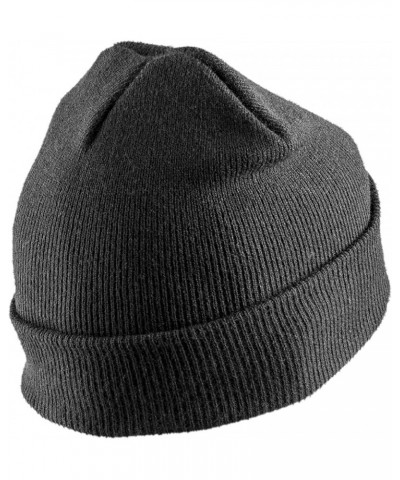 Unisex Adult Double Knit Beanie Black $8.42 Skullies & Beanies