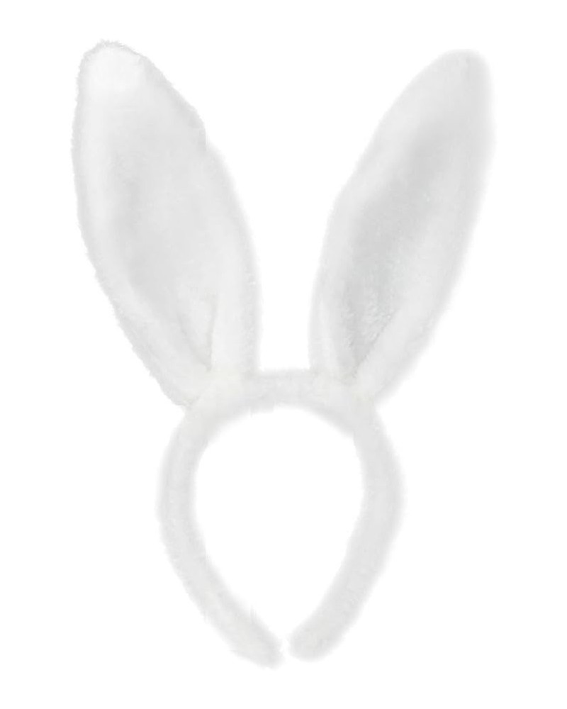 Plush Bunny Ears Headband Pink Easter Bunny Cosplay Photo Props Easter Bunny Costume Accessories for Kids and Adults White $6...