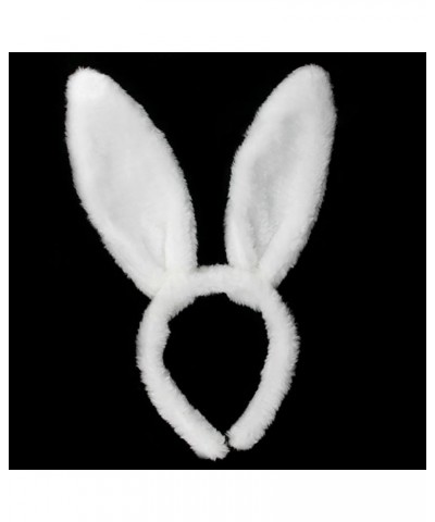 Plush Bunny Ears Headband Pink Easter Bunny Cosplay Photo Props Easter Bunny Costume Accessories for Kids and Adults White $6...