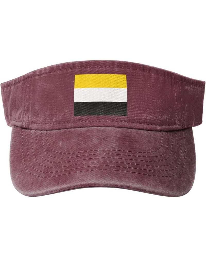 Flag of Garifuna Sun Hat Sun Visor Hats for Women Men Baseball Cap Golf Hats Red $13.02 Visors