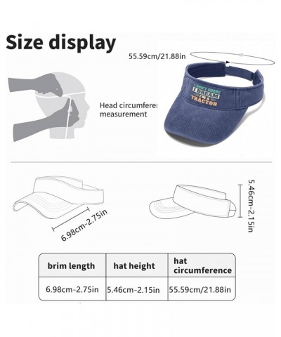 i Don't Snore i Dream I'm a Tractor Cap Sun Visor for Adult Golf Cap Trendy Visor Hats Navy $10.28 Visors