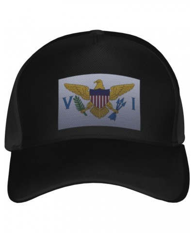 Flag of The United States Virgin Islands Knitting Effect Baseball Cap for Men Women Adjustable Dad Hat Outdoor Casual Trucker...