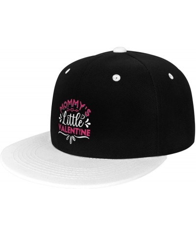 Mommy s Little Valentine Snapback Hat for Men Women Baseball Cap Trucker Flat Bill Hats Dad Caps White $10.42 Baseball Caps