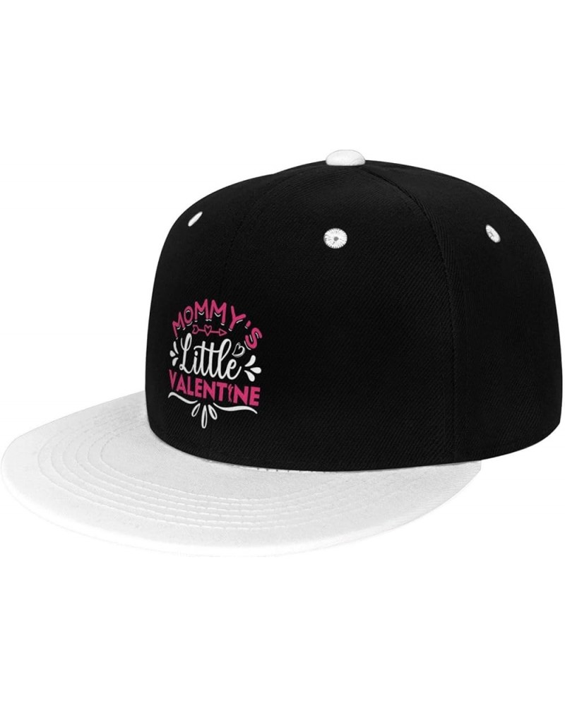 Mommy s Little Valentine Snapback Hat for Men Women Baseball Cap Trucker Flat Bill Hats Dad Caps White $10.42 Baseball Caps