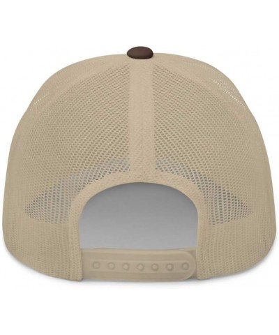 Retro Tucson Trucker Hat Mesh Tus Cross Trucker Cap Brown/ Khaki $15.50 Baseball Caps