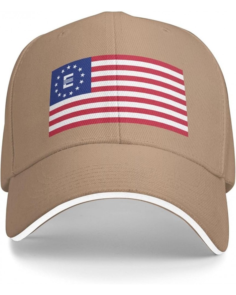 Flag of The Enclave Fallout Sandwich Hat Adjustable Baseball Cap Black Natural $11.48 Baseball Caps