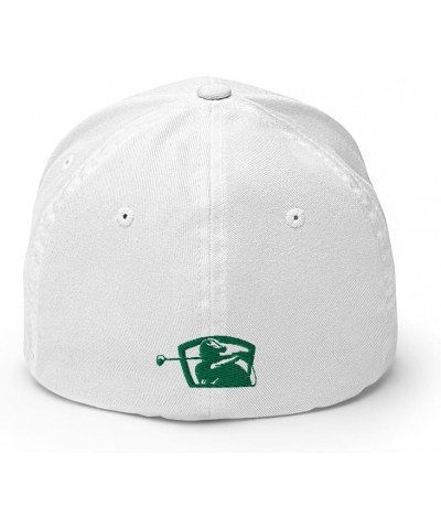 Golf Master Hat - Mexico Eagle - Puebla [White] [Flex fit] White $22.62 Baseball Caps