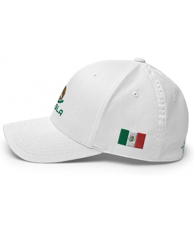 Golf Master Hat - Mexico Eagle - Puebla [White] [Flex fit] White $22.62 Baseball Caps