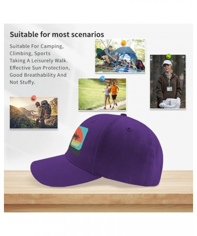 hat Sunset Womens Baseball hat Happy dad hat Gifts for Grandma Golf Cap Purple $9.75 Baseball Caps