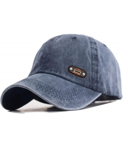 Cowboy Vintage Baseball Cap Fashion Vintage Men's Baseball Cap Women's Snapback Hat Men's Card Hip Hop Dad Hat Navy No.2 $15....